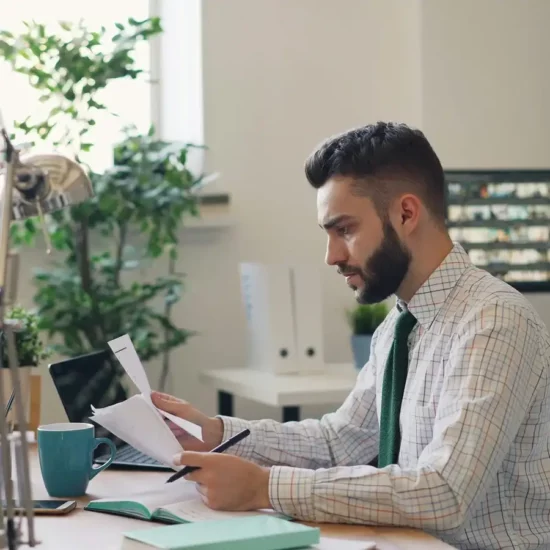double-checking work by hand