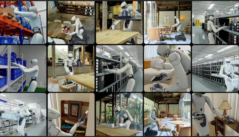 Hesai illustration of Kosmo spatial capture and robot-training environments